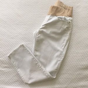 Gap 1969 Skinny White Maternity Jeans